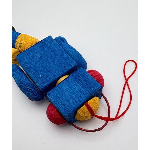 Vintage Robot Christmas Tree Ornament Crepe Paper Legs and Arms Move - Picture 5 of 6